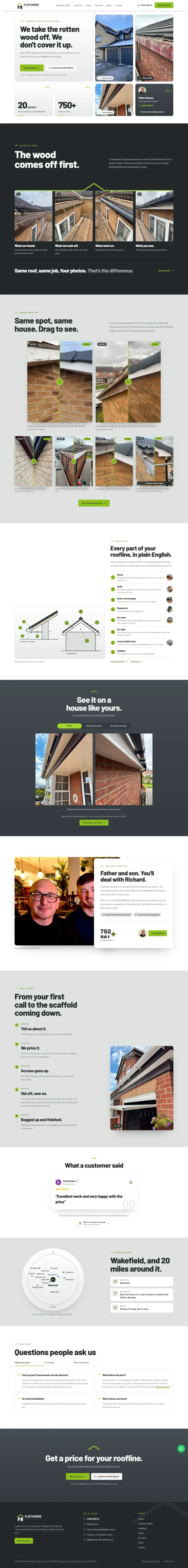 Fletchers Rooflines website